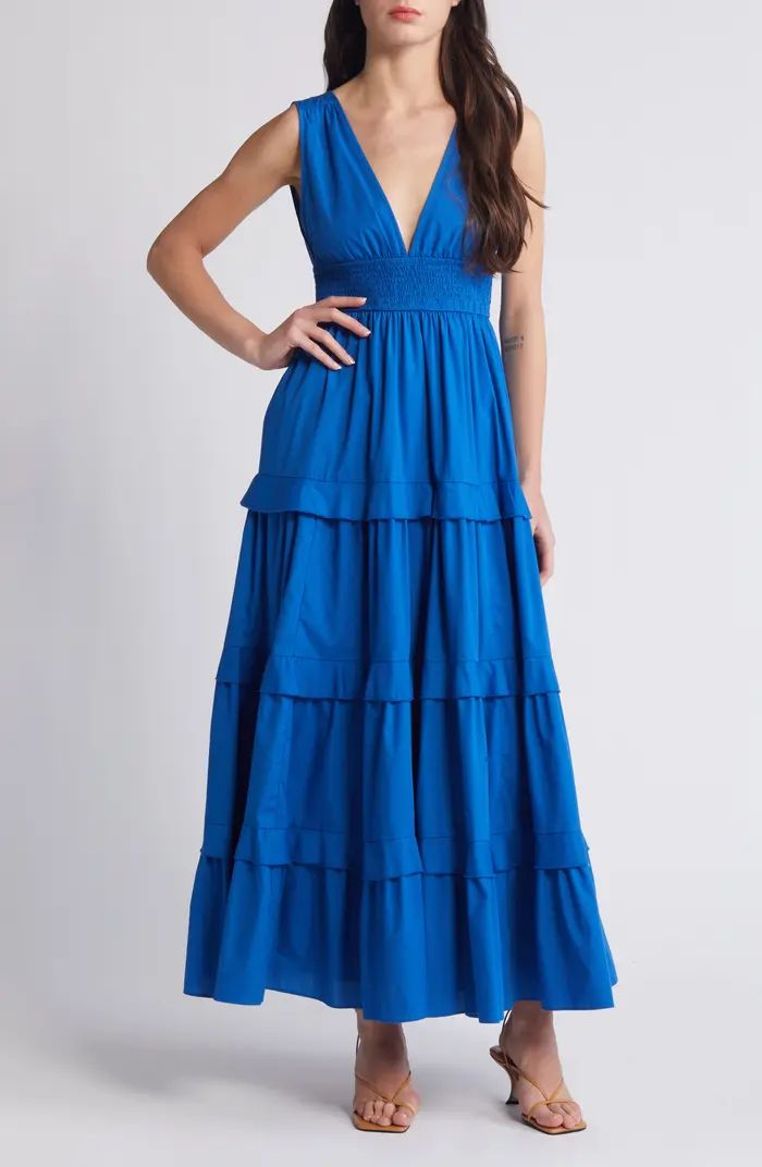 V-Neck Tiered Maxi Dress | Nordstrom