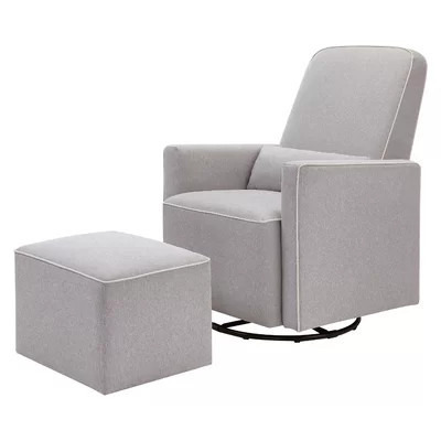 Olive Swivel Glider with Ottoman | Wayfair Professional