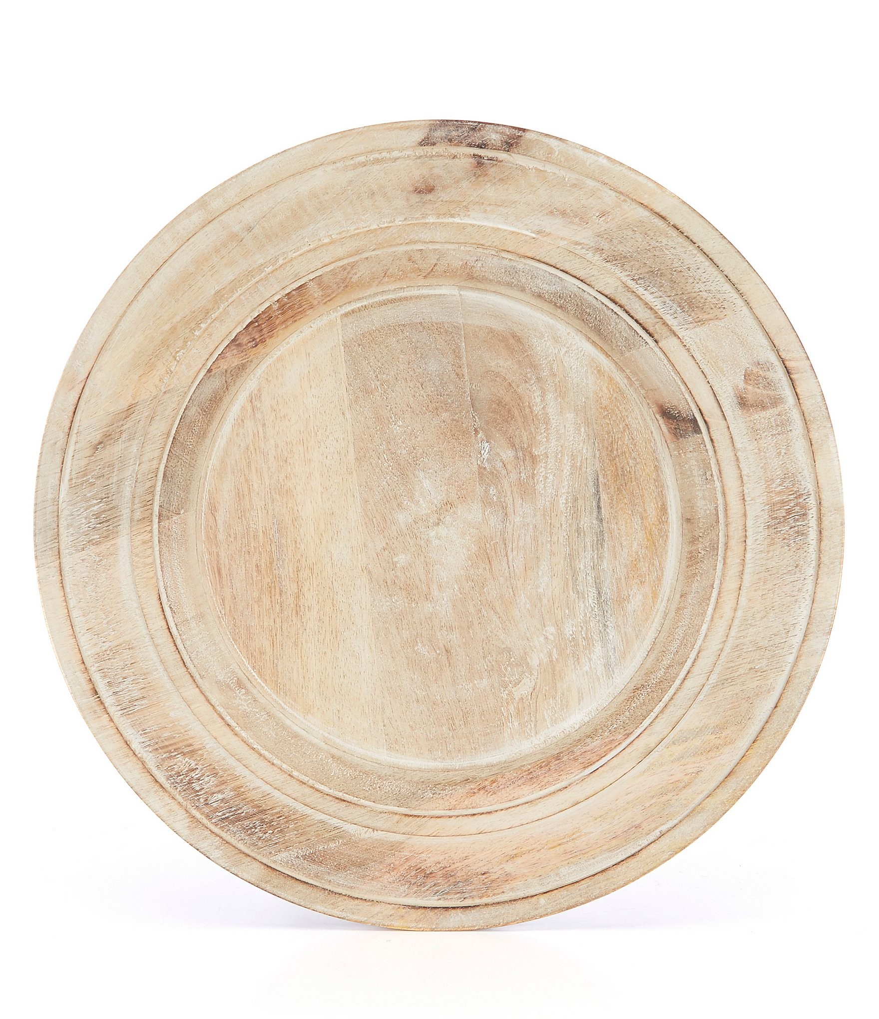 Southern Living Burnt Whitewashed Mango Wood Charger Plate | Dillard's | Dillards