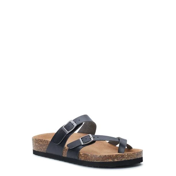 Time and Tru Women's Footbed Thong Sandals | Walmart (US)