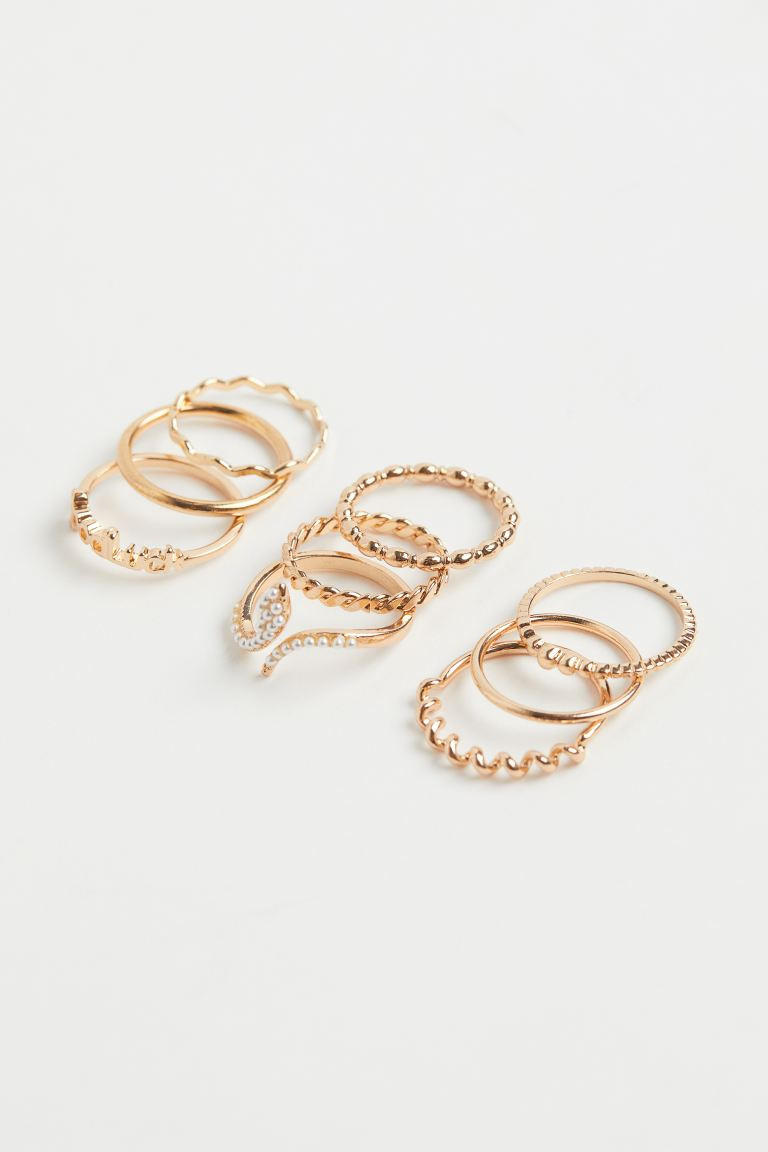 9-pack Rings | H&M (US + CA)