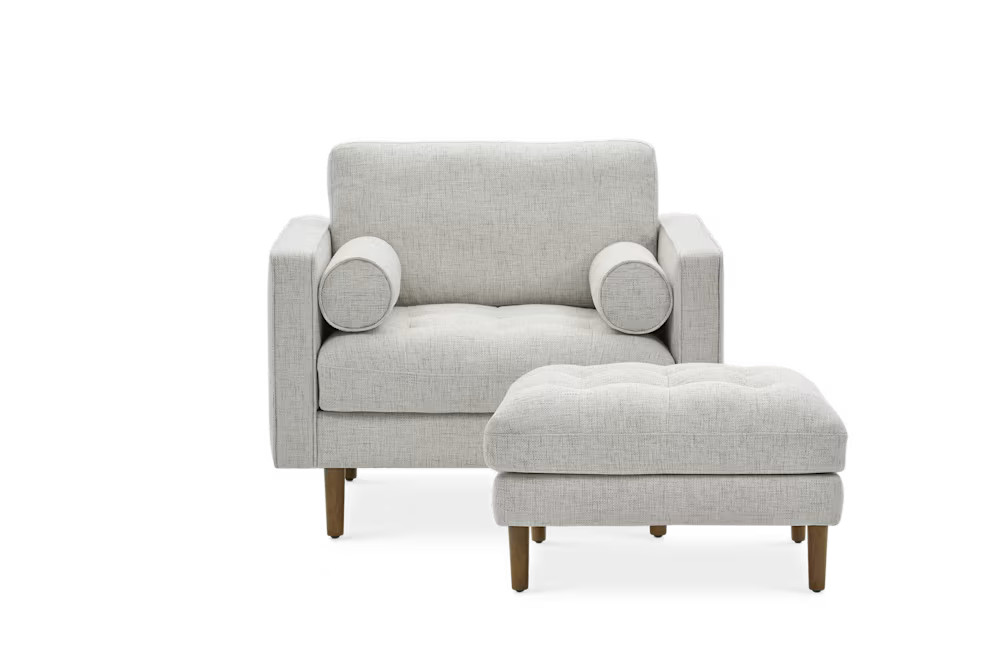 Madison Armchair with Ottoman | Castlery US | Castlery US