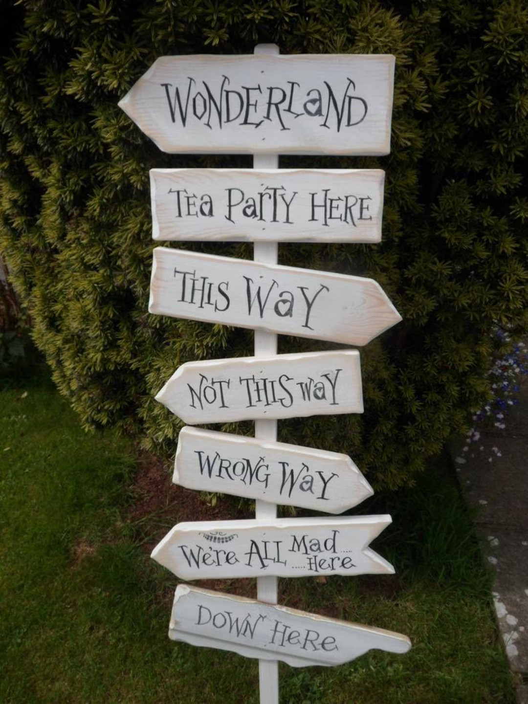 This way that way not this way Wonderland  Fairytale Storybook signpost sign School reading corne... | Etsy (US)