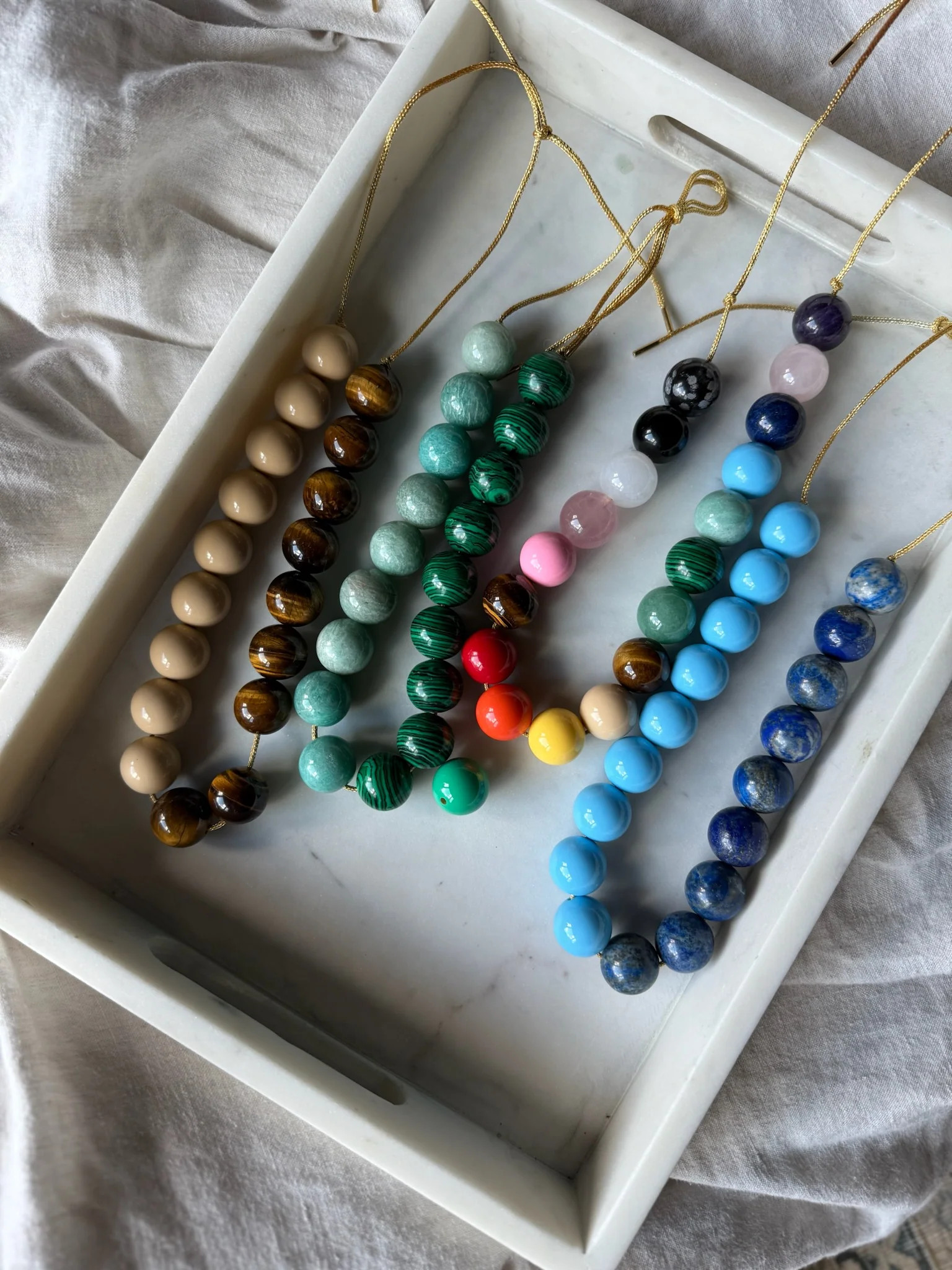 Prism Royale Bubblegum Beaded Necklaces | La Lumiere NY