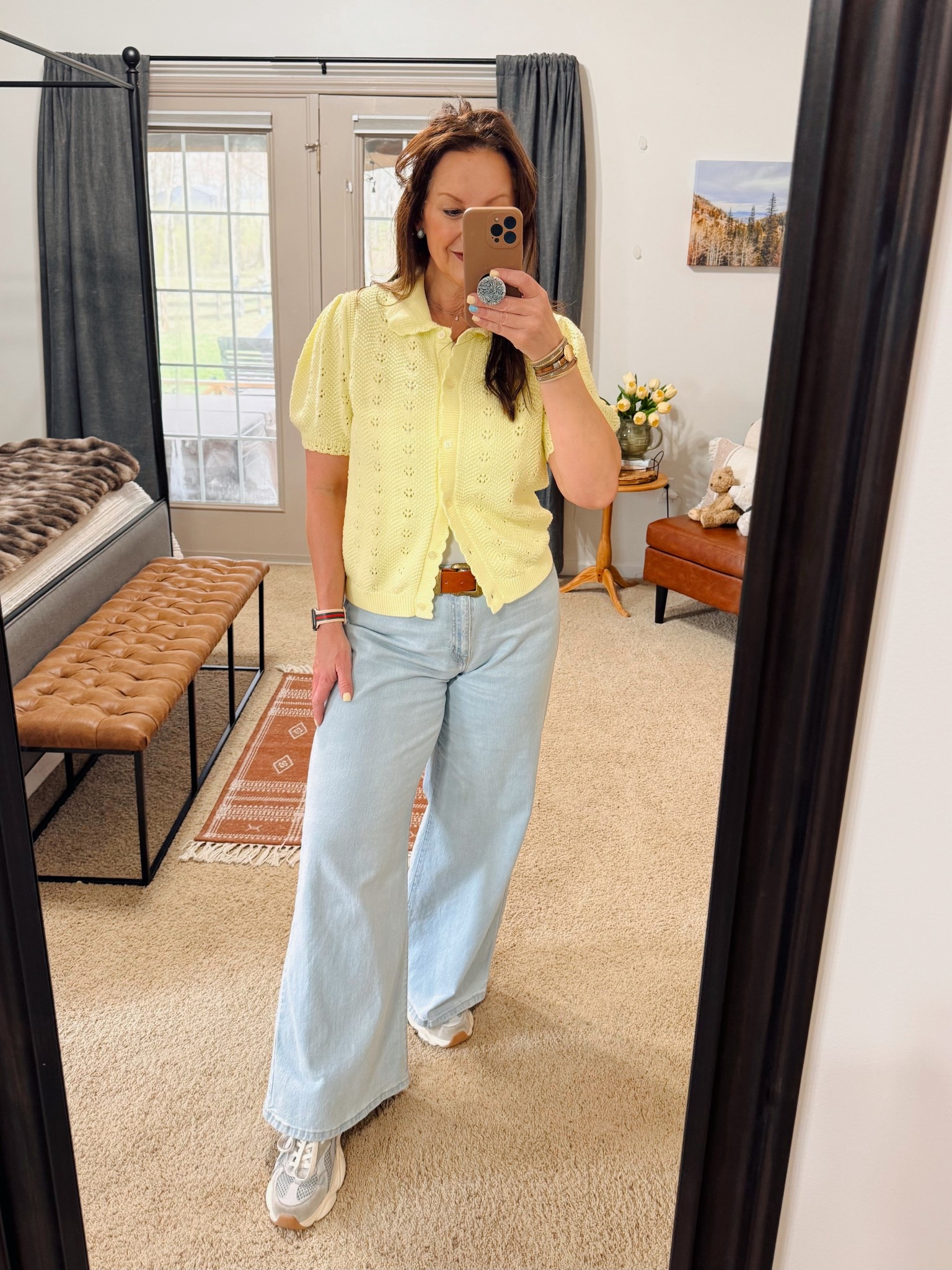  Night Out with Family
Sweater: large for oversized fit
Jeans: 12
Tank: large

spring outfits 2026 | Easter sweater | spring sweater | wide leg jeans | free assembly | Walmart fashion | butter yellow | short sleeve sweater 

#LTKWorkwear #LTKMidsize #LTKOver40