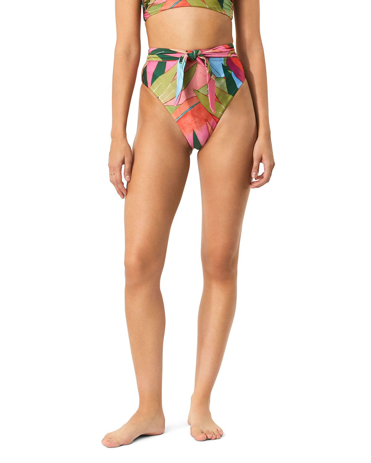 Goldie High-Waist Floral Bikini Bottoms | Neiman Marcus