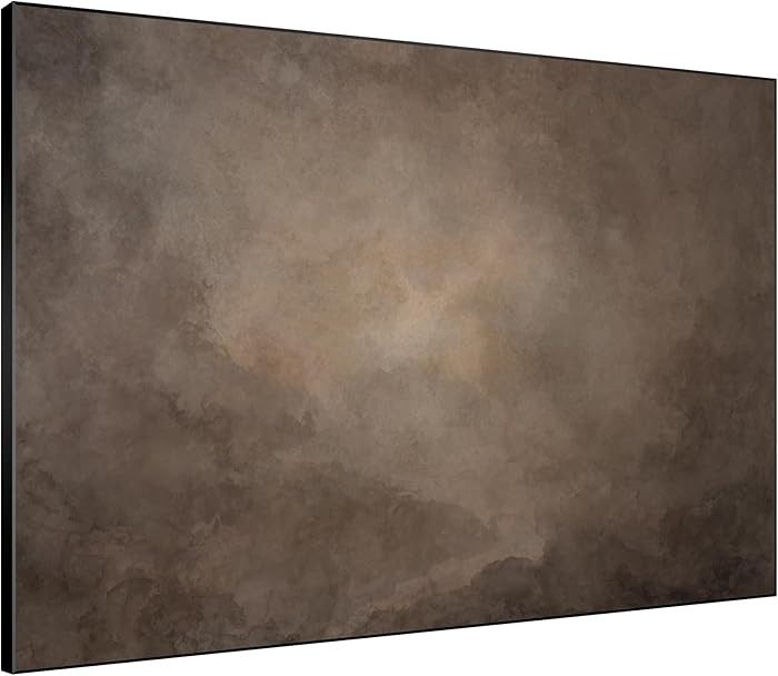 SIGNWIN 60"x72" Extra Large Framed Wall Art Soft Brown Cloudy Abstract Neutral Earth Tone Illustr... | Amazon (US)