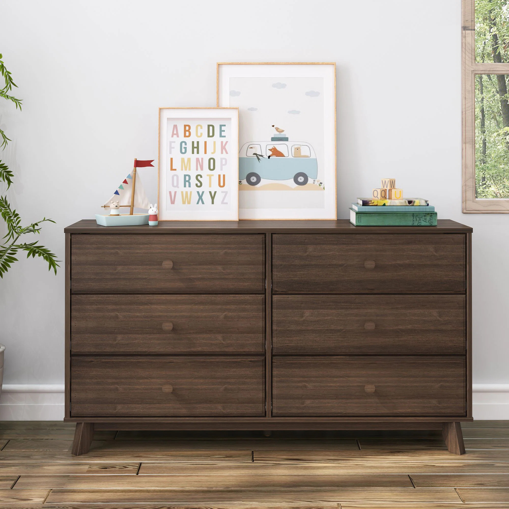 Solid Wood 6 Drawer Dresser | Wayfair North America