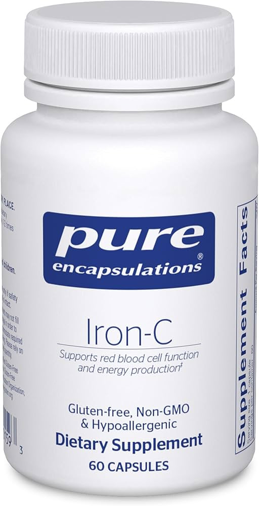 Pure Encapsulations Iron-C - 15 mg - 175 mg Vitamin C - Red Blood Cell Support* - Energy Producti... | Amazon (US)