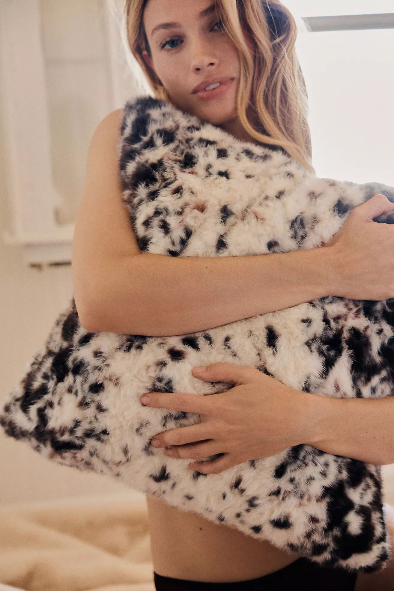 Speckled Faux Fur Throw Pillow | Anthropologie (US)