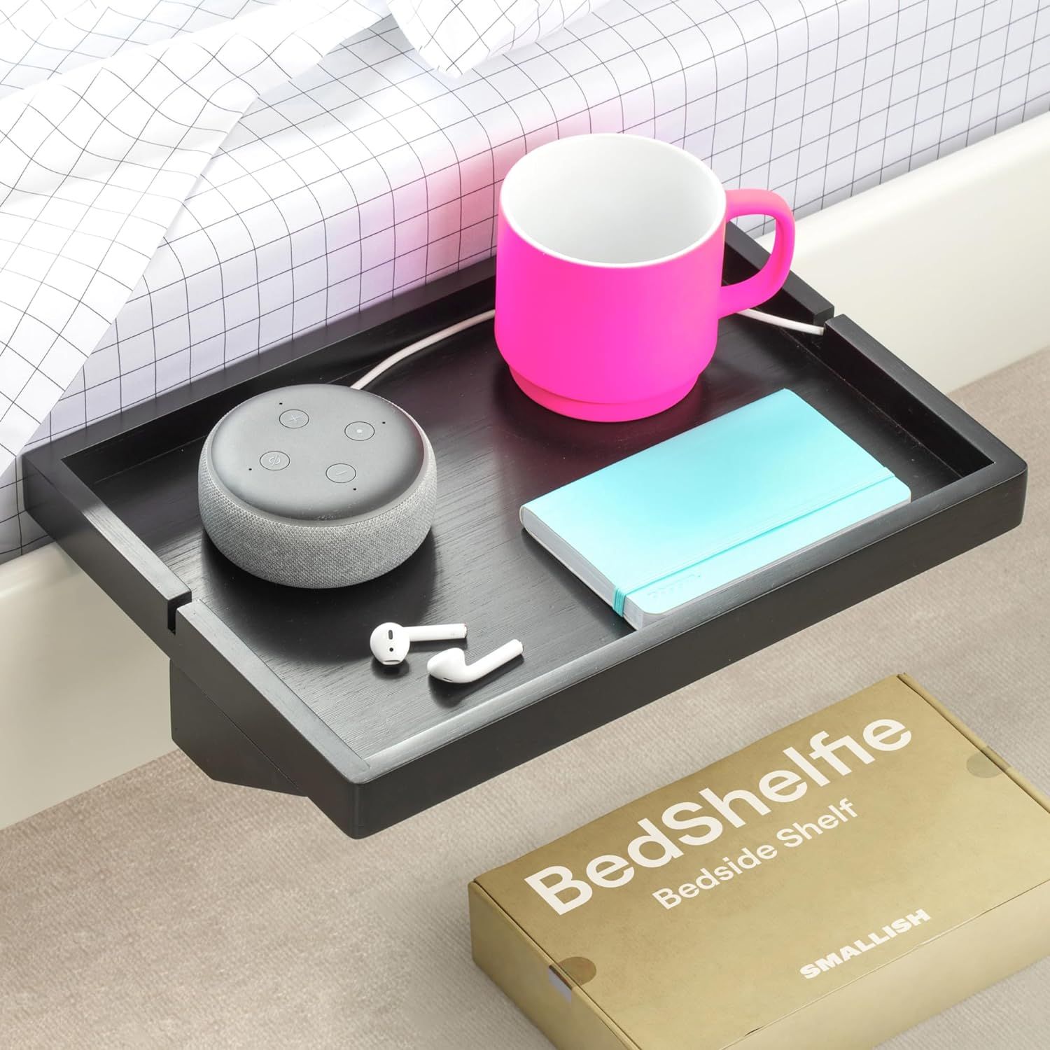 BedShelfie Bedside Shelf for Bunk Bed & Top Bunk, College Dorm Room Essentials, Loft Bed Accessor... | Amazon (US)