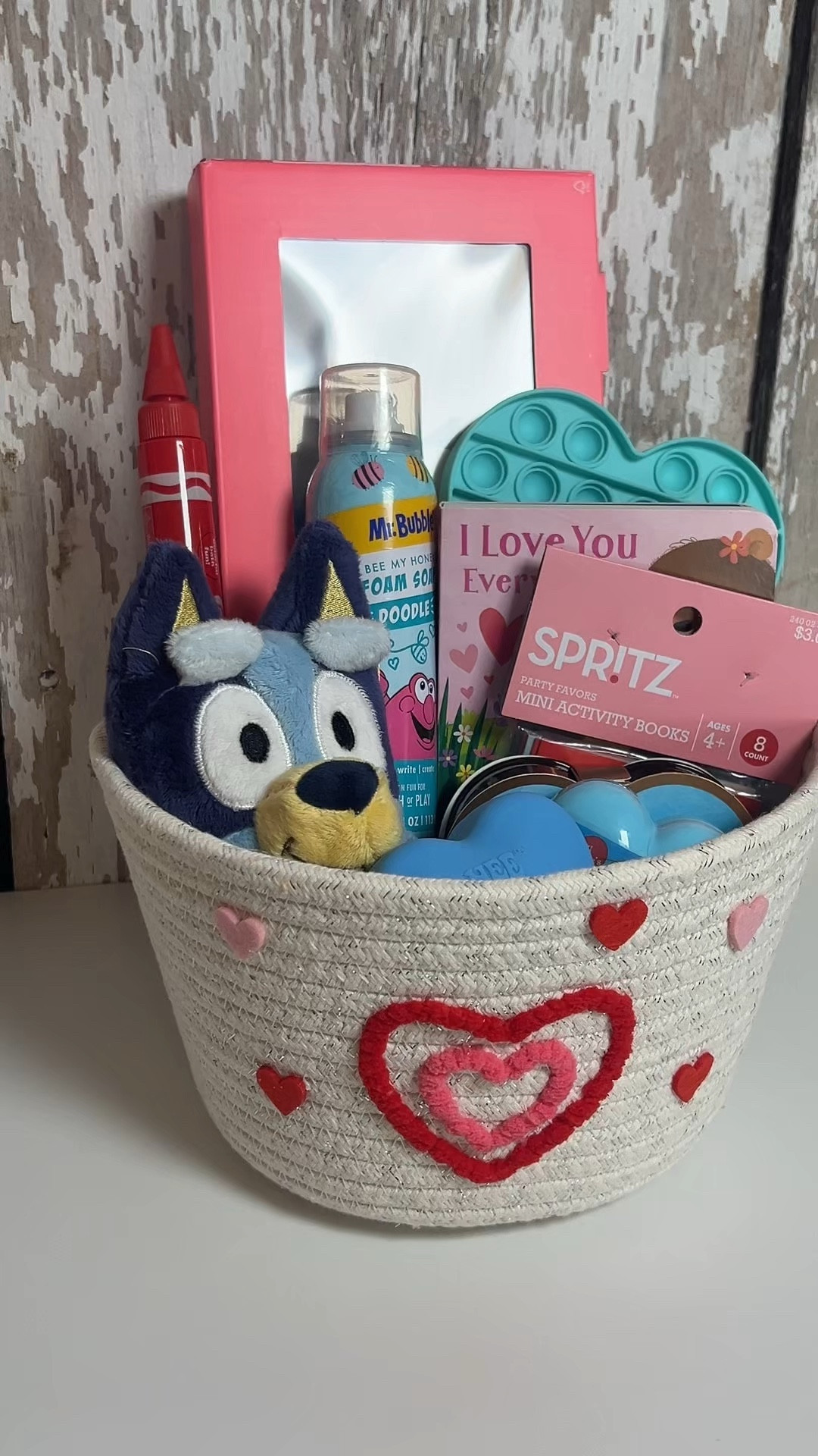 Toddler Valentines Day Gift Basket 💕 Creating the cutest Valentine’s Day gift basket for my toddler using adorable finds from @target perfect for showing your little one some love 💕  #ToddlersValentine #ValentinesDayDIY #TargetHaul #ValentinesDayBasket #ToddlerGiftIdeas #ValentinesCrafts #TargetFinds #MomLife #DIYGiftBasket #ValentineGiftIdeas #ToddlerLove #ParentingHacks #SweetValentines #TargetStyle #KidsValentine #FamilyFun

#LTKFindsUnder100 #LTKGiftGuide #LTKKids