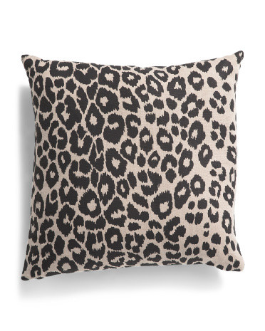 By Schumacher Fabric Made In Usa 19x19 Linen Safari Leopard Pillow | TJ Maxx