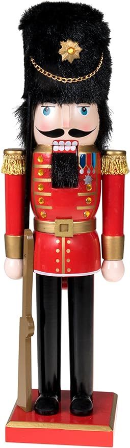 Clever Creations Red Coat 14 Inch Traditional Wooden Nutcracker, Festive Christmas Décor for She... | Amazon (US)