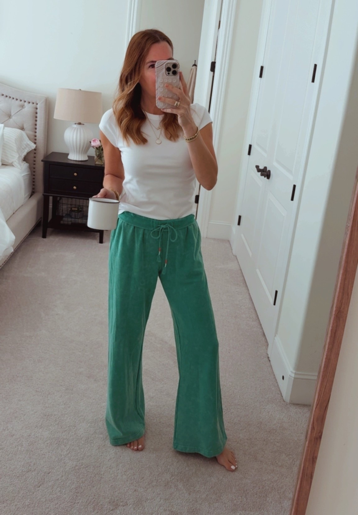 Loungewear you feel good in. Best basic white tee and under $10.