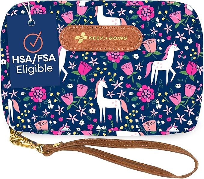 KeepGoing Travel First Aid Kit for Kids – 130 Pc. Small First Aid Kit for Car, Home, Purse, Dia... | Amazon (US)