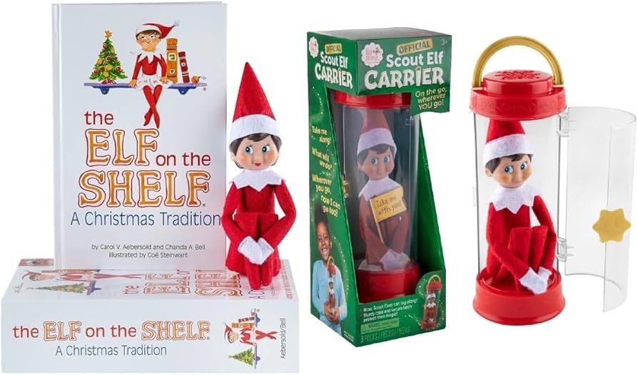 The Elf on the Shelf Christmas Tradition Box Set with Elf (Blue Eyed Girl), Story Book and Scout ... | Amazon (US)