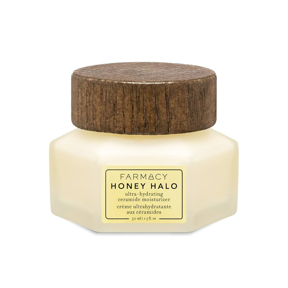 Farmacy Ceramide Face Moisturizer - Honey Halo Hydrating Facial Moisturizer for Dry Skin - Plumps... | Amazon (US)