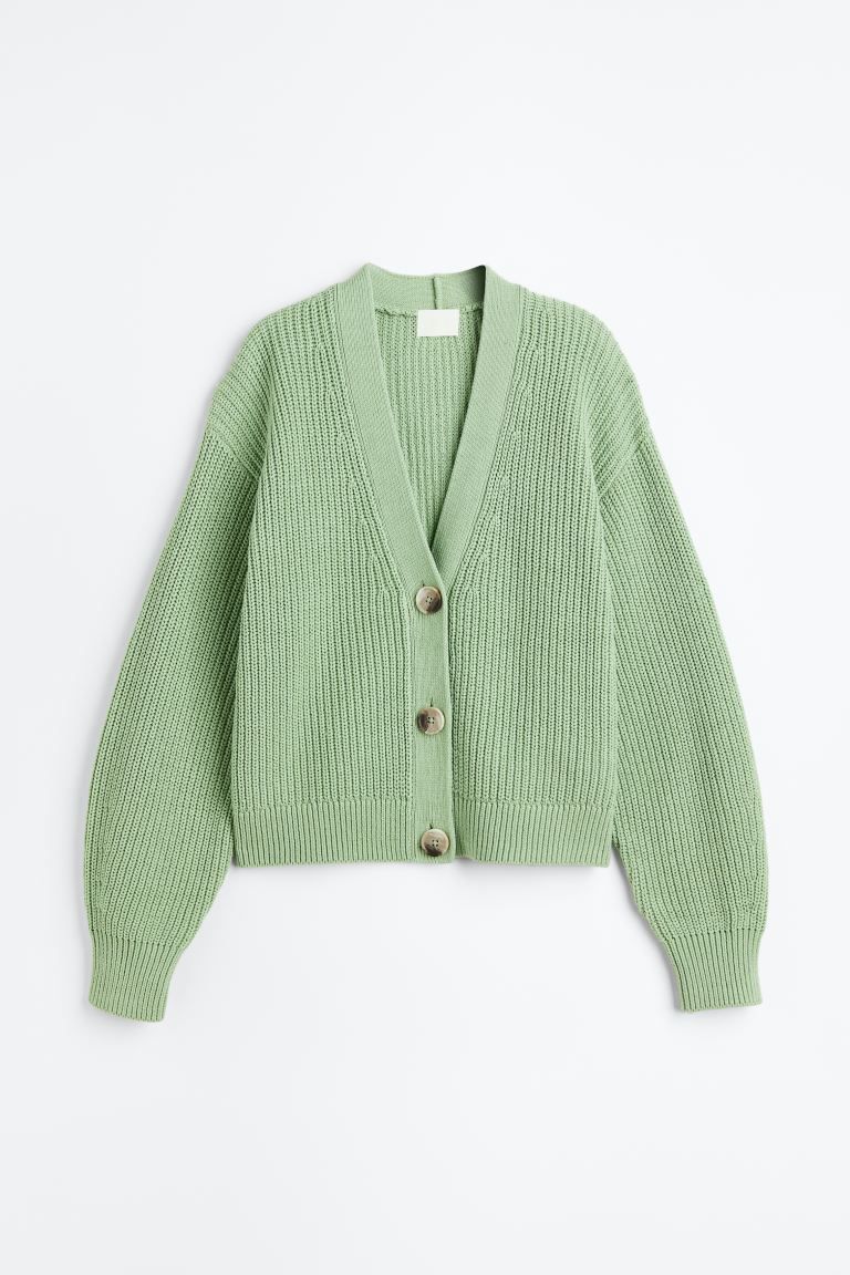 Rib-knit cardigan | H&M (UK, MY, IN, SG, PH, TW, HK)