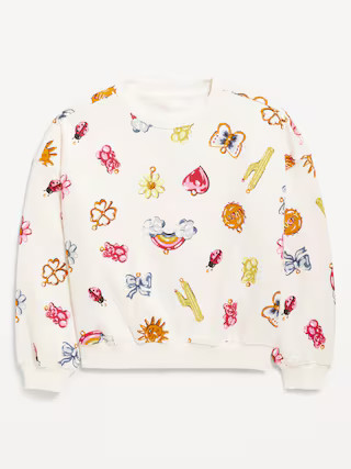 Favorite Fleece Oversized Tunic Sweatshirt for Girls | Old Navy (US)