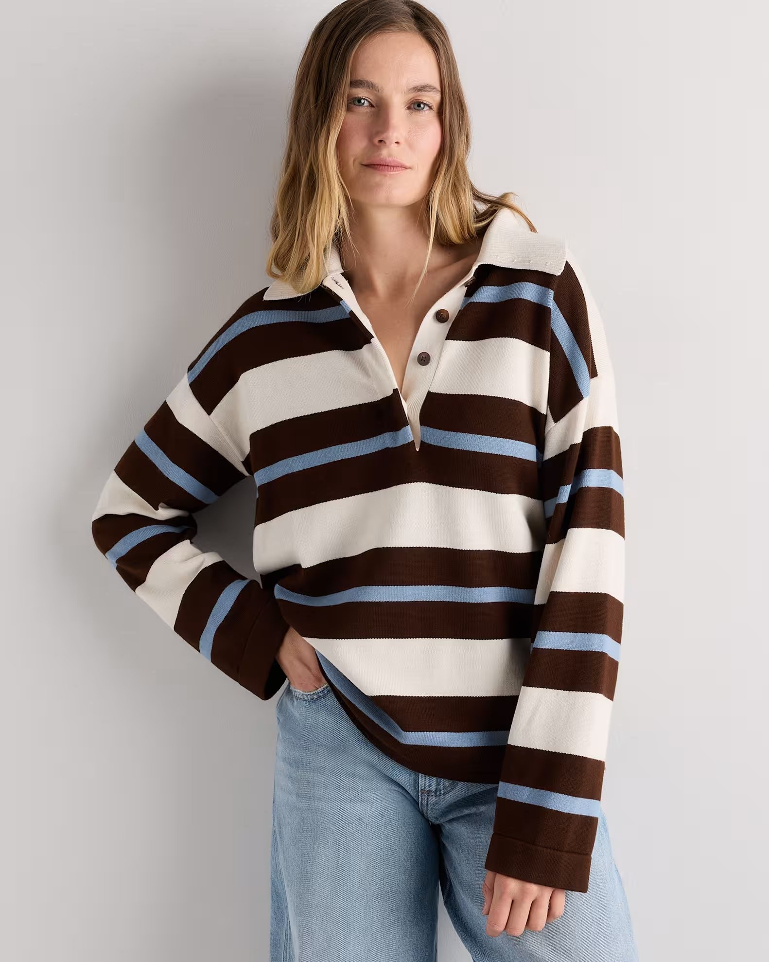 Cotton Cashmere Rugby Polo Sweater

#LTKSeasonal #LTKootd #LTKWorkwear