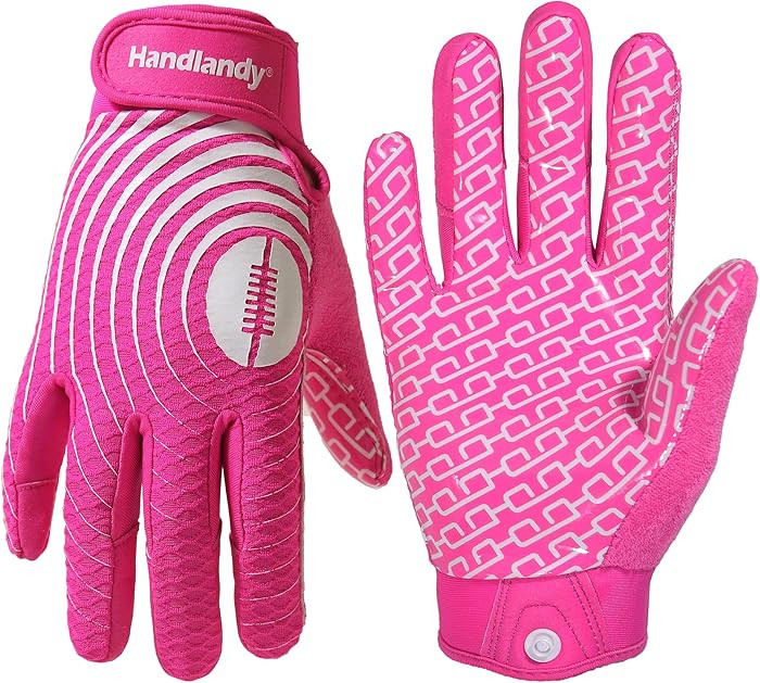 HANDLANDY Youth Football Gloves, Kids Sticky Receiver Gloves,Super Grip Football Glove Best Gift ... | Amazon (US)