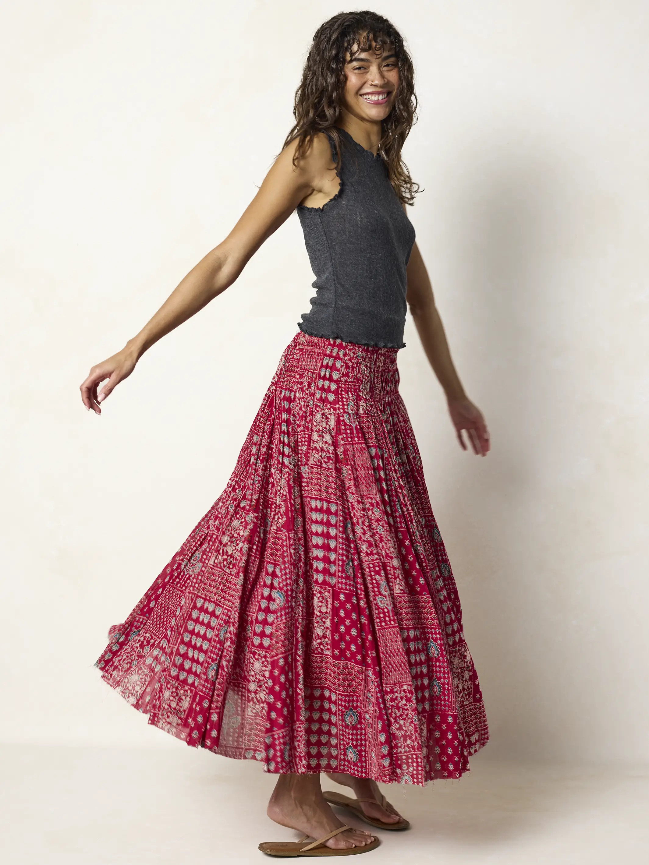 Laurel Convertible Cotton Maxi Skirt | Natural Life