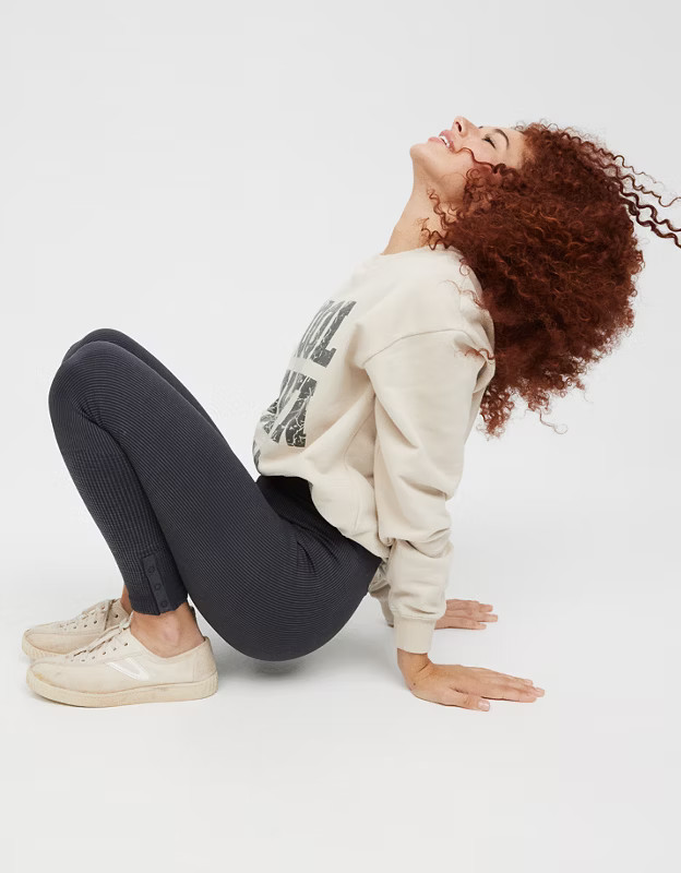 OFFLINE Main Squeeze Seamless High Waisted Waffle Legging | American Eagle Outfitters (US & CA)