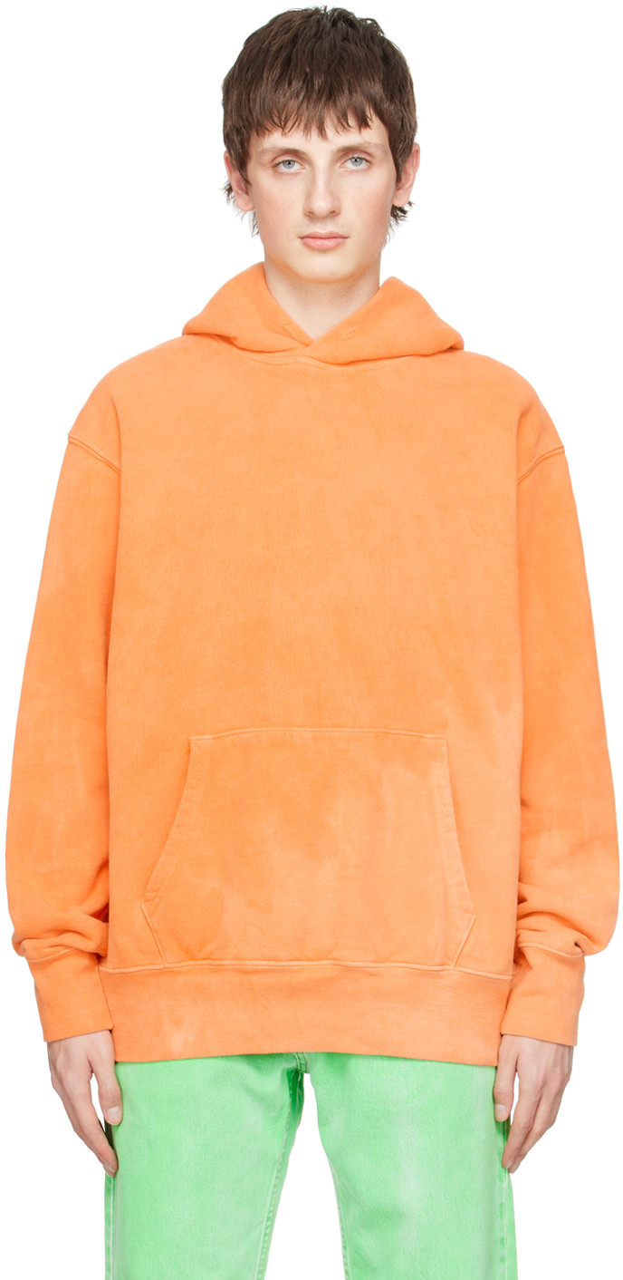 NotSoNormal Orange Splashed Hoodie | SSENSE
