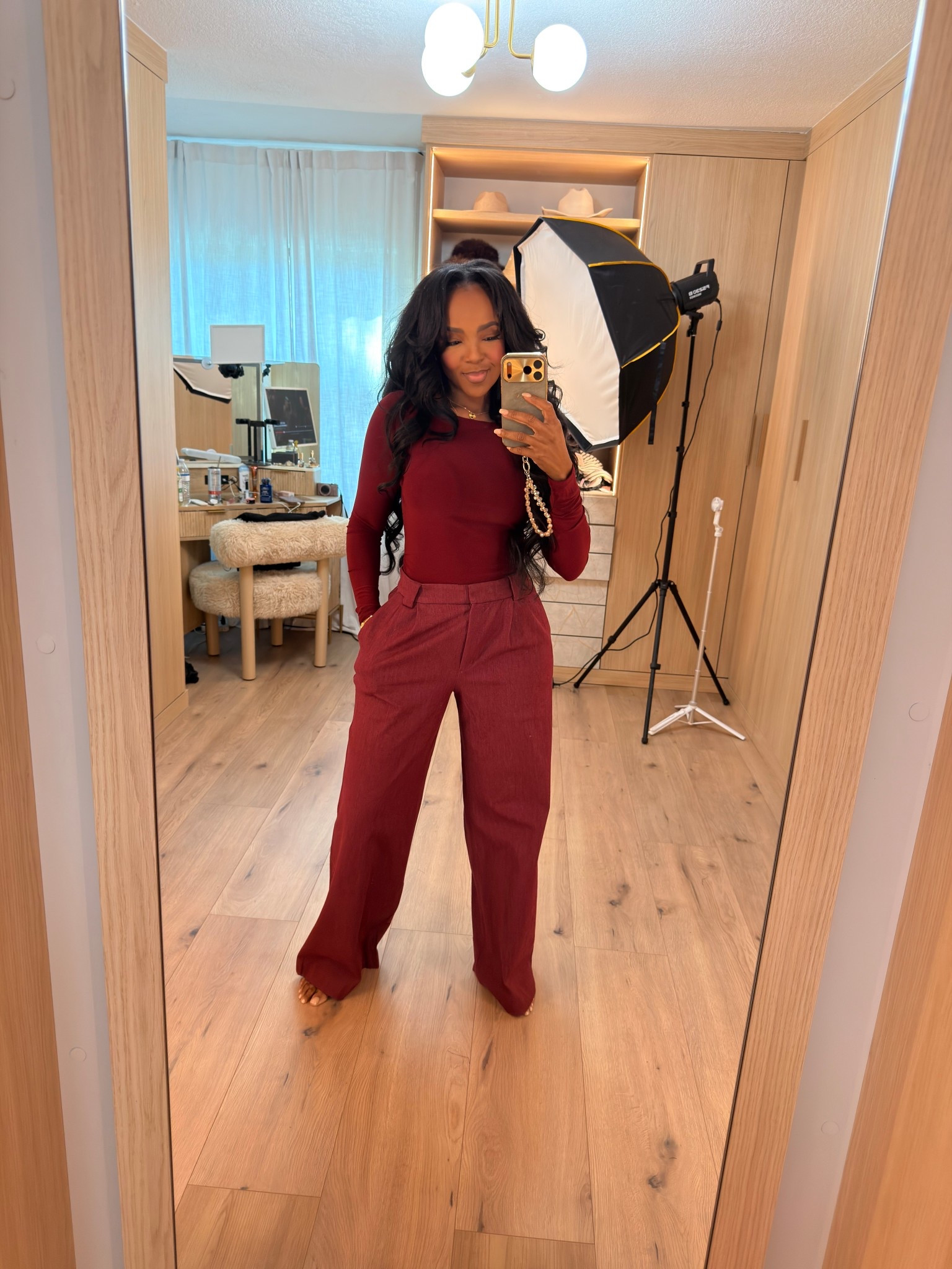 Rich tones, clean lines, zero effort — this @express all-burgundy look is giving quiet confidence. Sleek, tailored, and endlessly wearable for days when you want to look put-together without overthinking it.

Perfect for office days, holiday gatherings, dinner dates, and elevated casual looks.

📏 Sizing:
Top (Small) • Pants (27 Long or 4 Long)
Height — 5’4” | 138 lbs | Bust — 34D | Waist — 27” | Hips — 40”

monochrome outfit inspiration, burgundy winter style, tailored trousers look, chic workwear outfits, elevated basics, modern feminine fashion

✨ Everything linked below for easy shopping

Follow me on Instagram and YouTube @kirasfashionfinds

#LTKPetite #LTKootd #LTKHoliday