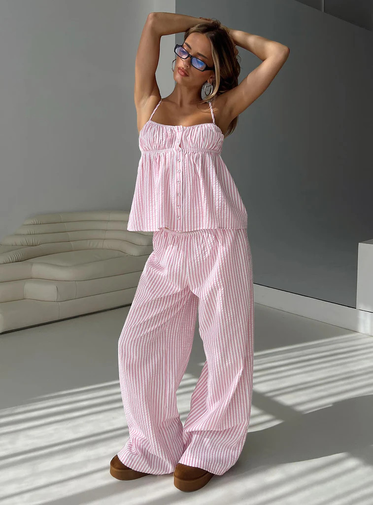 Cassini Set Pink Stripe | Princess Polly US