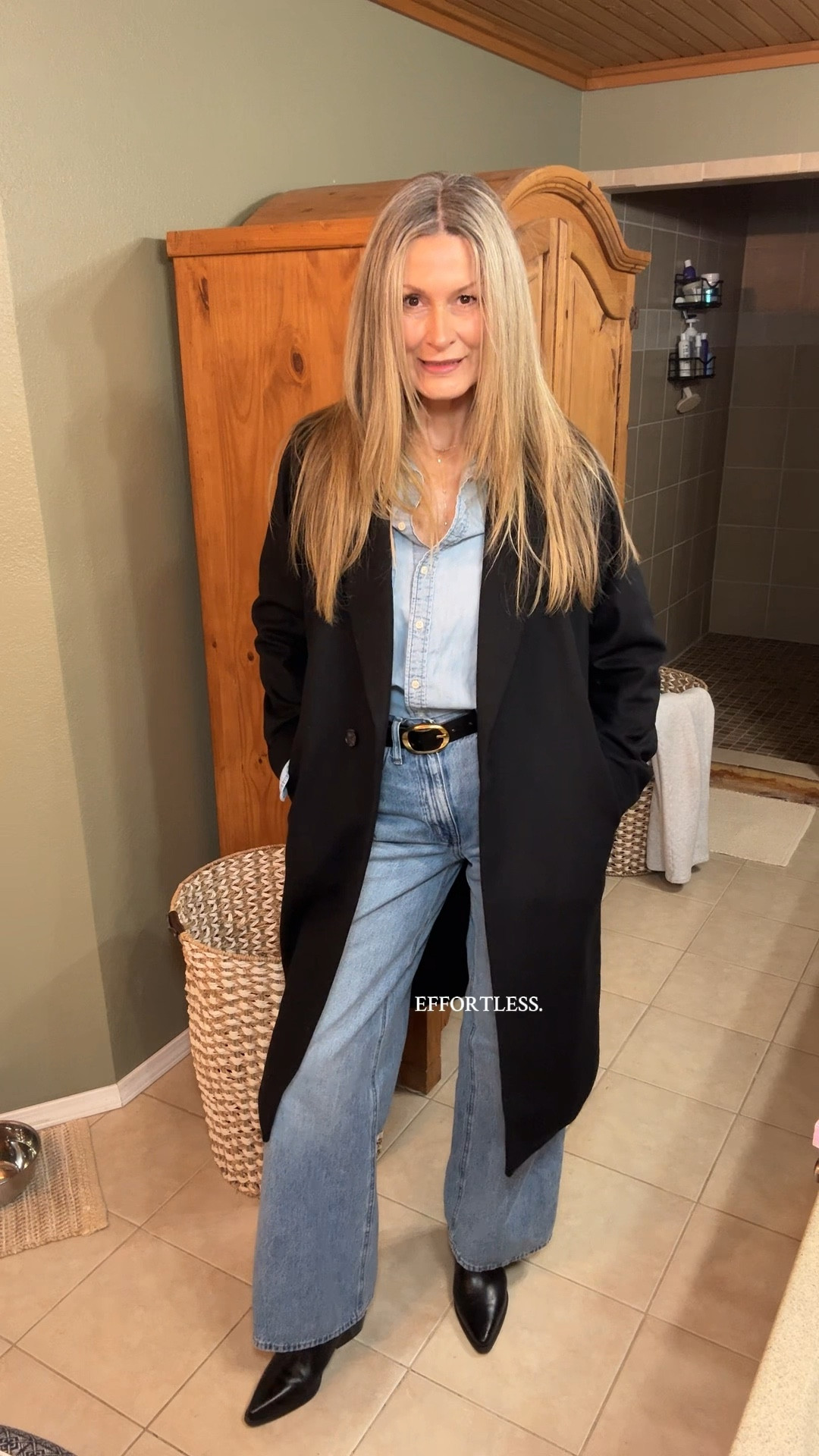 When you don’t know what to wear—try the Canadian tuxedo .

#LTKTall #LTKgrwm #LTKOver40