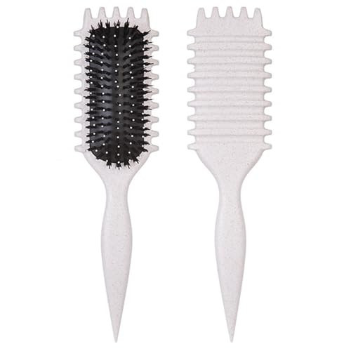 Curl Defining Brush-Curly Hair Brush Define Styling Brush for Curly Hair,Curl Brush for Curly Hair Wet,Shaping & Defining Curls for Women (Off-White) | Amazon (US)