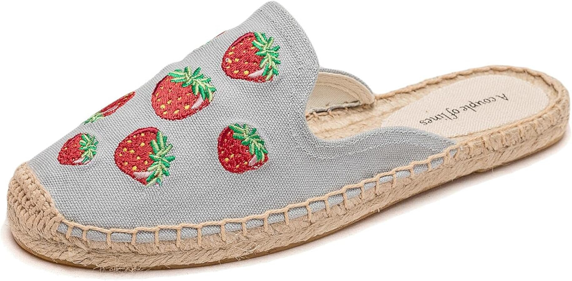 A COUPLE OF LINES Flat Espadrilles Mules - Comfortable Women Mules Shoes Breathable Mule for Wome... | Amazon (US)