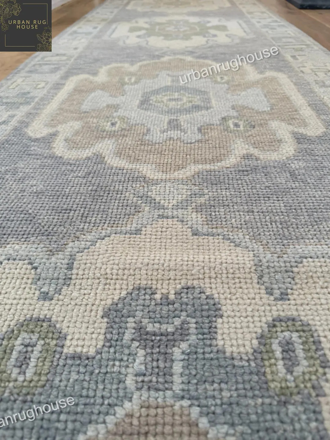 Gray Design Pattern Modern Oushak Hand Knotted Rug 4x6, 5x8, 6x9, 8x10, 9x12, 10x14 Handmade Rugs... | Etsy (US)