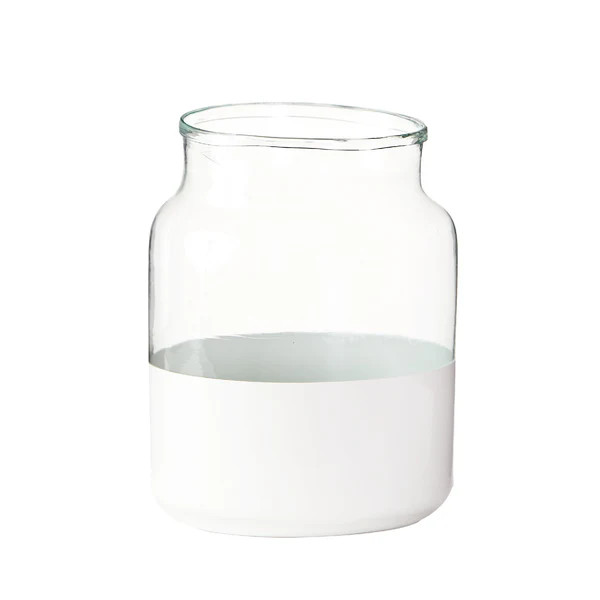 Medium White Colorblock Vase | Caitlin Wilson Design