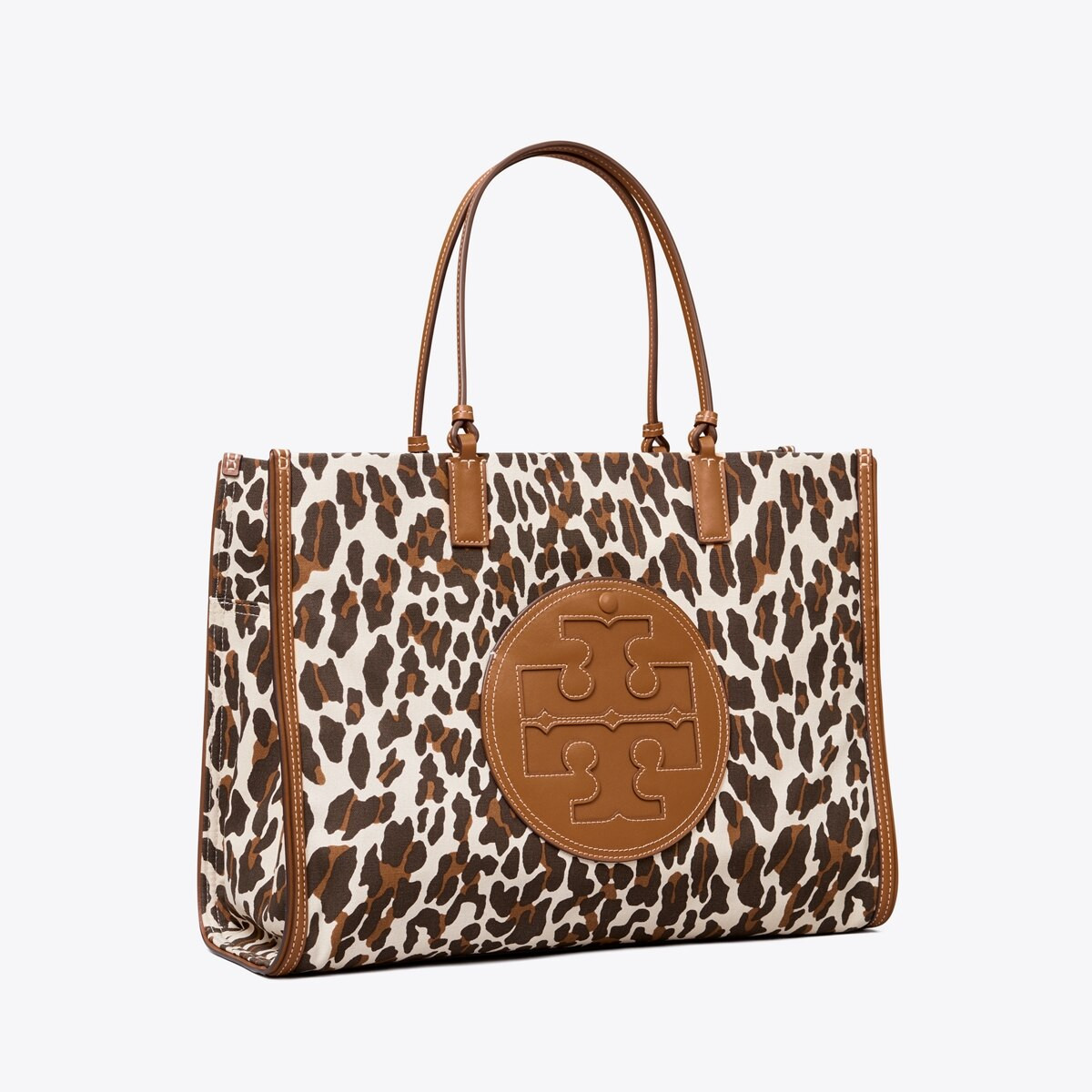 Ella Leopard Canvas Tote Bag | Tory Burch (US)