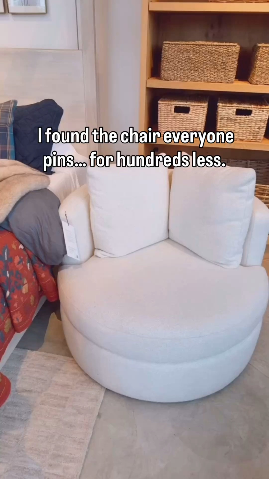 Pottery Barn look… Walmart price. 🤍

If you’ve been eyeing the iconic Pottery Barn swivel chair, you need to see this look-for-less. It has the same cozy bouclé fabric, curved silhouette, and swivel base—but for a fraction of the price.

And the best part? It’s on sale right now. 👀

I love finding pieces that make your home look high-end without the high-end price tag, and this one is one of my favorite furniture finds.

#walmartfinds #lookforless #potterybarndupe #homedecorfinds #bouclechair

#LTKHome