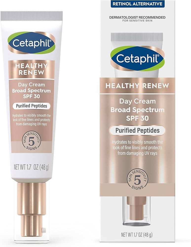 Cetaphil Healthy Renew Moisturizing Day Cream 1.7 Oz, Daily Moisturizer with SPF 30, Skin Tighten... | Amazon (US)