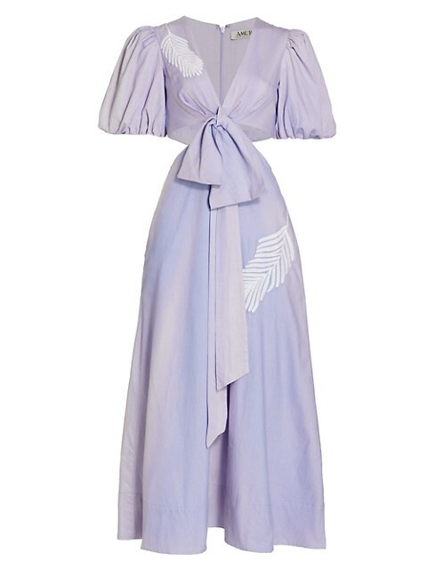 Gio Cut-Out Embroidered Dress | Saks Fifth Avenue