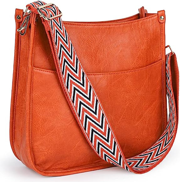 Viva Terry Vegan Leather Crossbody Fashion Shoulder Bag Purse with Adjustable Strap…… | Amazon (US)