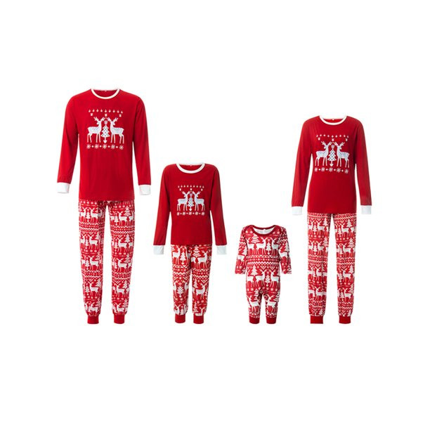 Gwiyeopda Christmas Family Matching Pajamas Set Parent-Child Xmas Reindeer Sleepwear Nightwear - ... | Walmart (US)