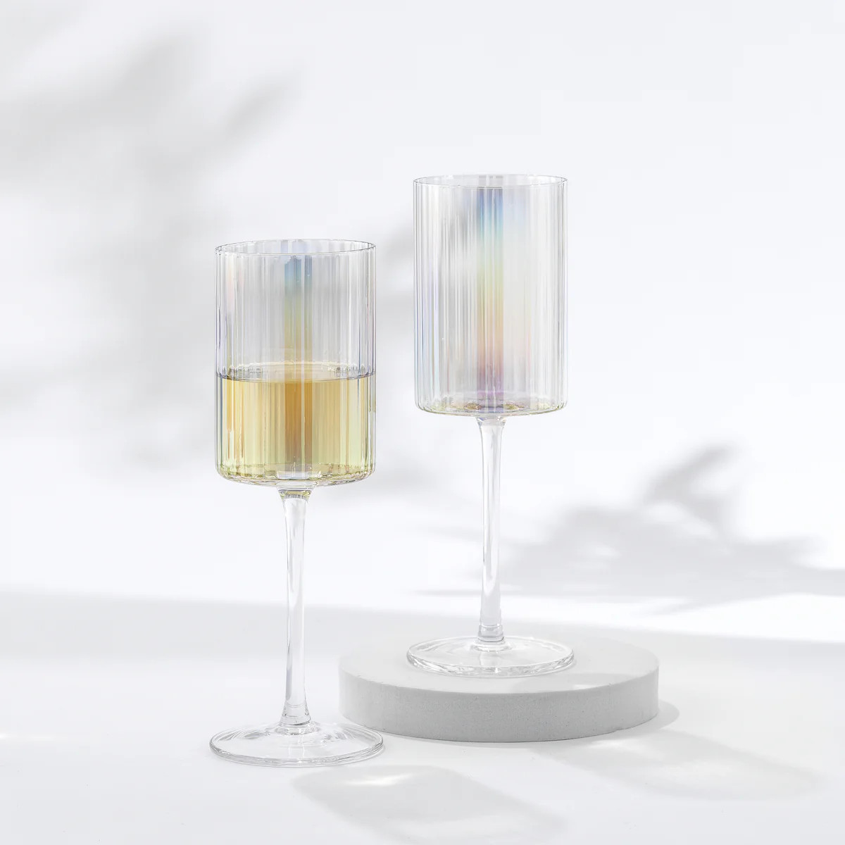 Christian Siriano NY 11.5oz Iridescent White Wine Glass | JoyJolt