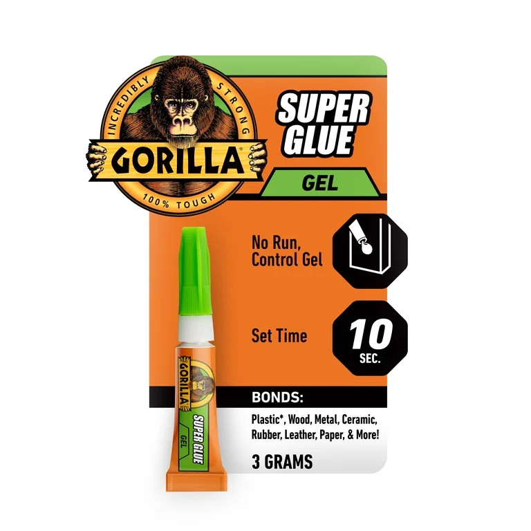 Gorilla Clear Super Glue Gel, 3 Gram Tube | Walmart (US)