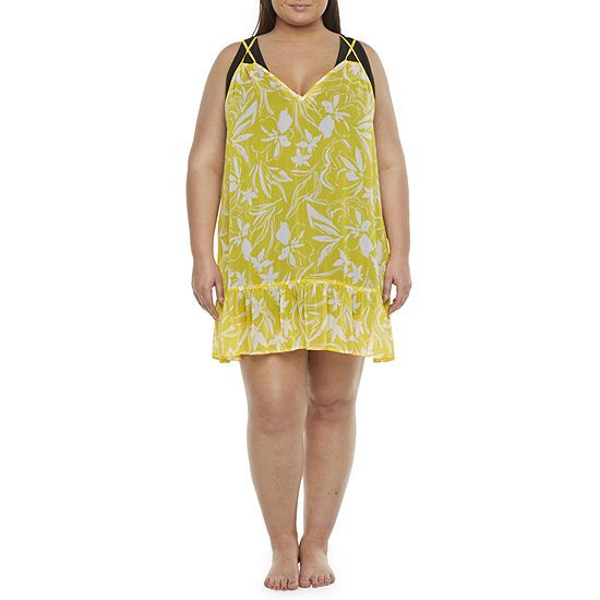 Decree Dress Swimsuit Cover-Up Juniors Plus | JCPenney