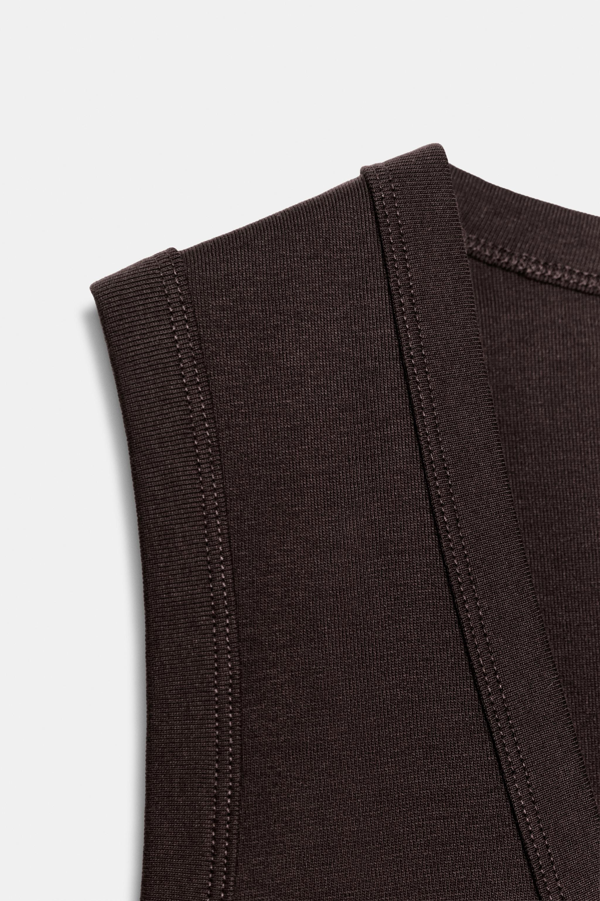 COTTON V-NECK T-SHIRT | Zara US