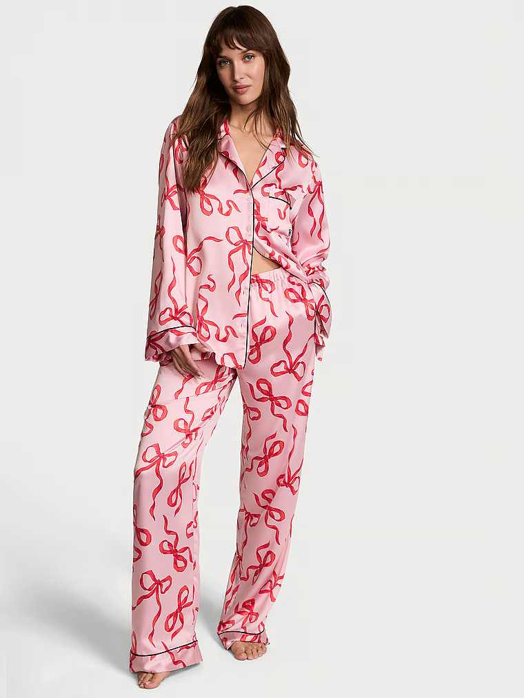 Glazed Satin Long Pajama Set | Victoria's Secret (US / CA )