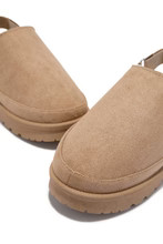 Miss Lola | Let's Get Cozy Oatmeal Slip On Flats | MISS LOLA