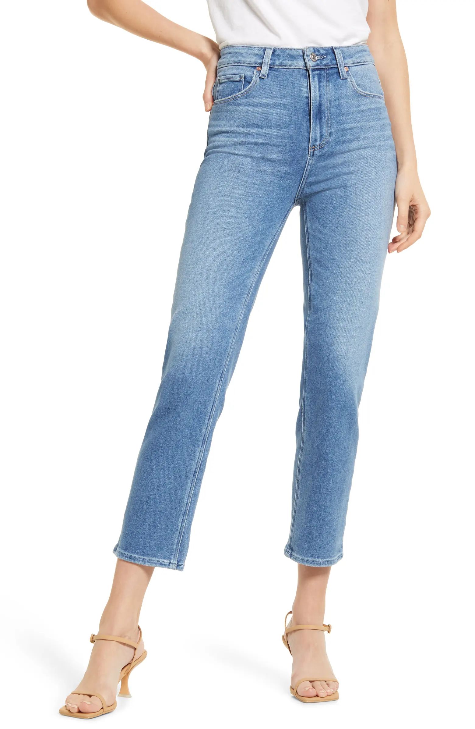 PAIGE Stella Straight Leg Crop Jeans | Nordstrom | Nordstrom