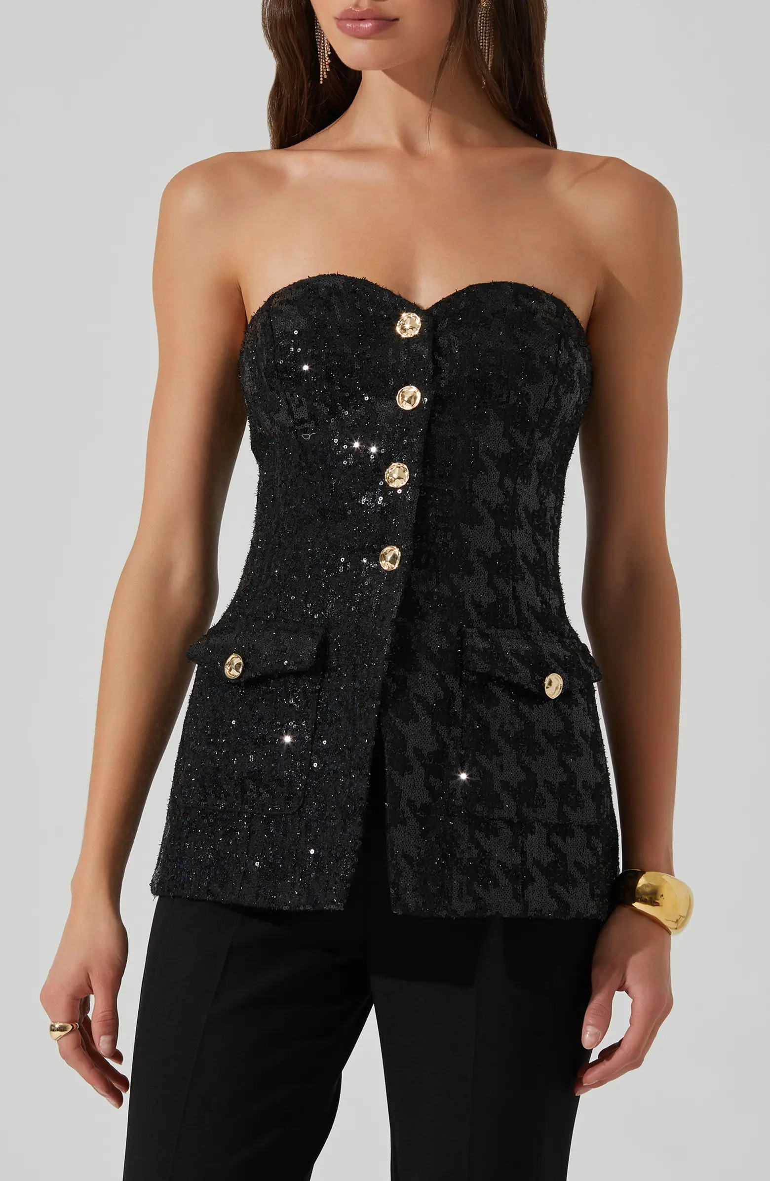 Milani Strapless Sequin Top | Nordstrom